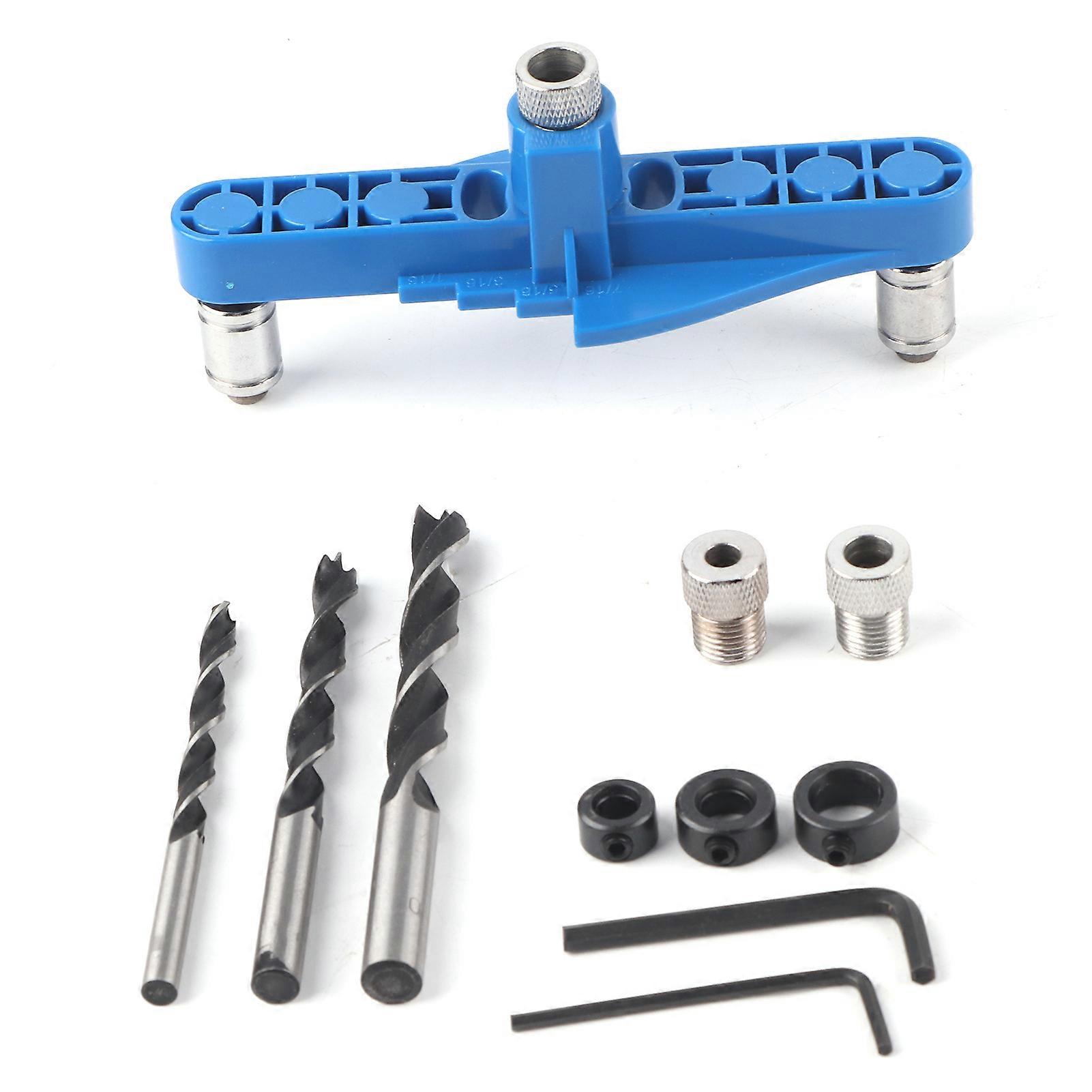 Dowel Jig Center Scriber Line Offset System for Woodworking Drilling and Marking Tool
