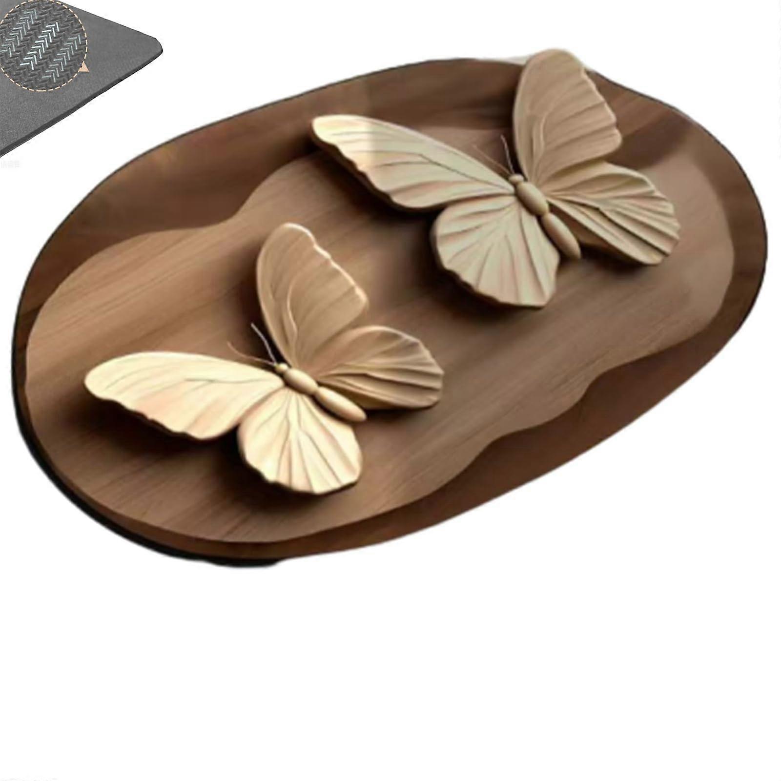 3D Realistic Pattern NonSlip Absorbent Matte, Safe QuickDry Bathroom Floor Optical Illusion Carpet (Color4, 31.6 * 47.2in)