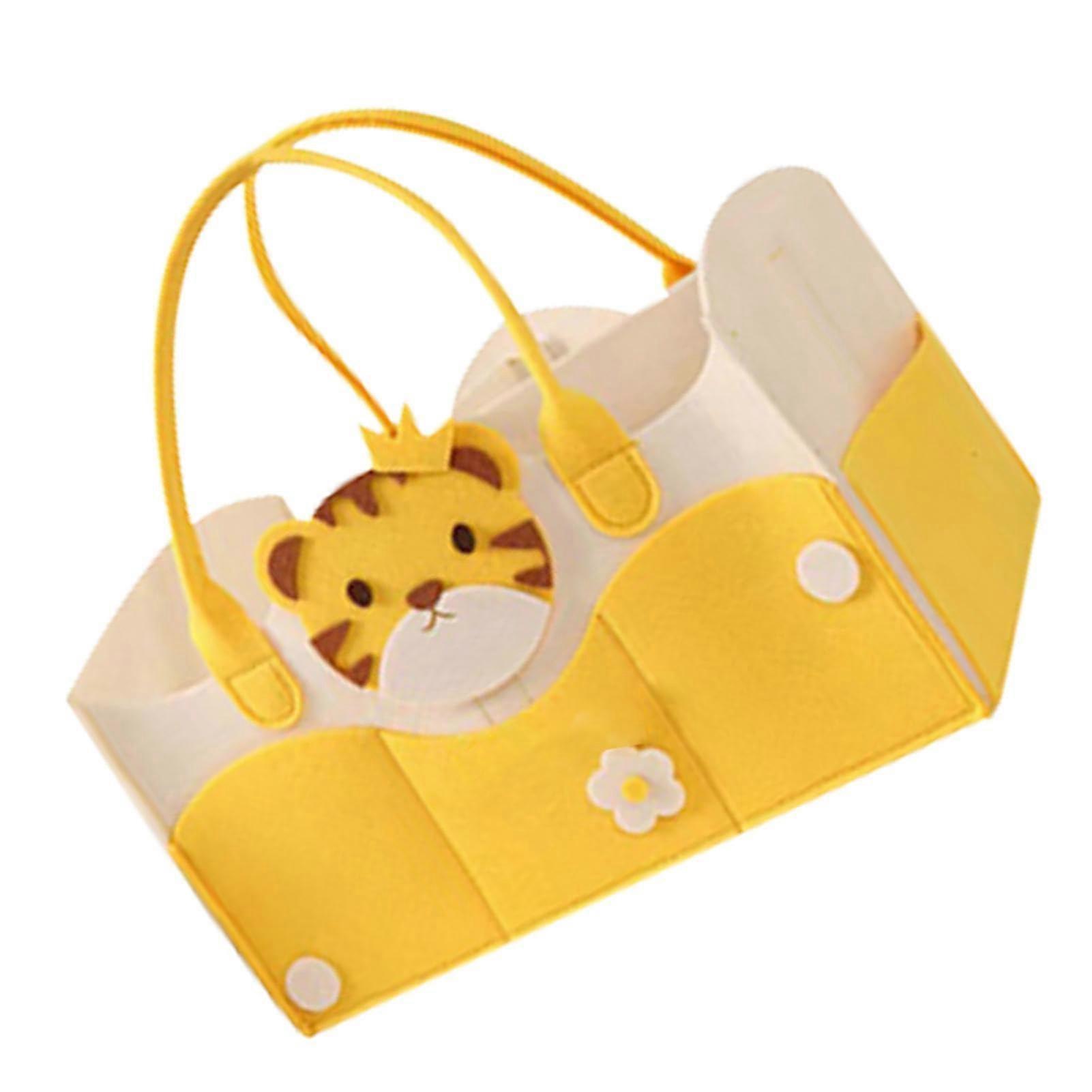Baby Diaper Bag for Boys - Multifunctional Tiger Tote with Split Design, Multiple Compartments, Travel-Friendly Organization