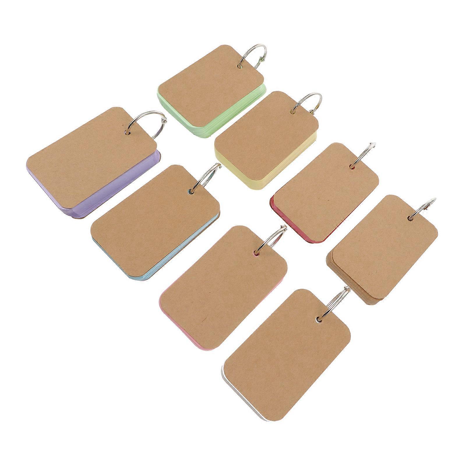 Mini Message Card Notepads Portable Memo Cards For Students Travelers Office Use Assorted Color 9x5.5cm Writing Daily Plans 8Pcs