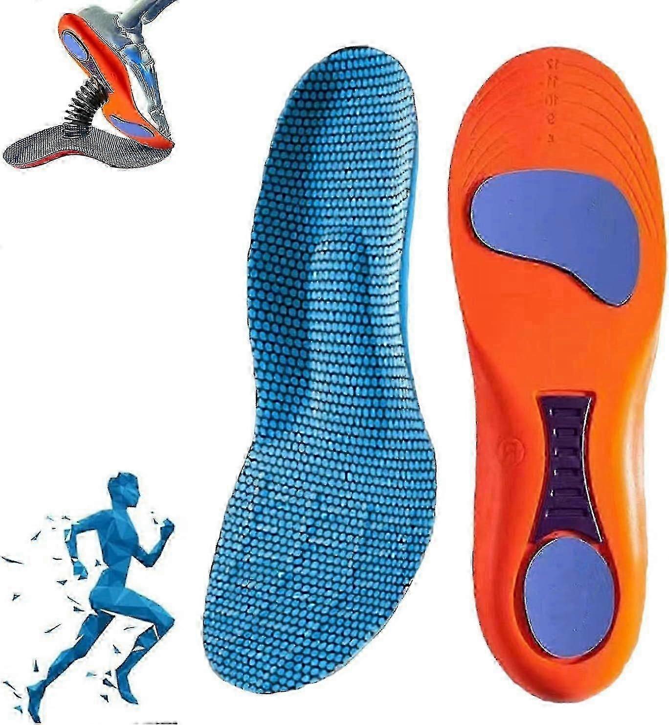 Norelie Orthopedic Insoles for Arch Support Plantar Fasciitis Relief Comfort Work Sports Shoes