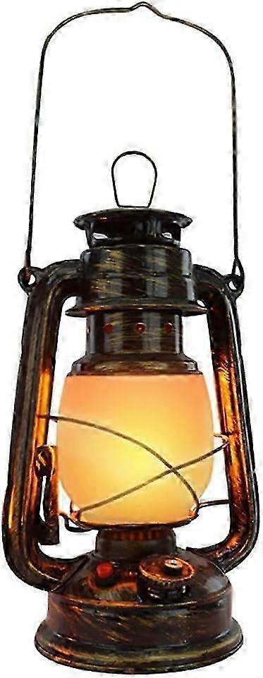 Hurricane lamp lantern, vintage rechargeable cordless led table lamp with flame effect, outdoor retro camping lamp dimmable with usb charger