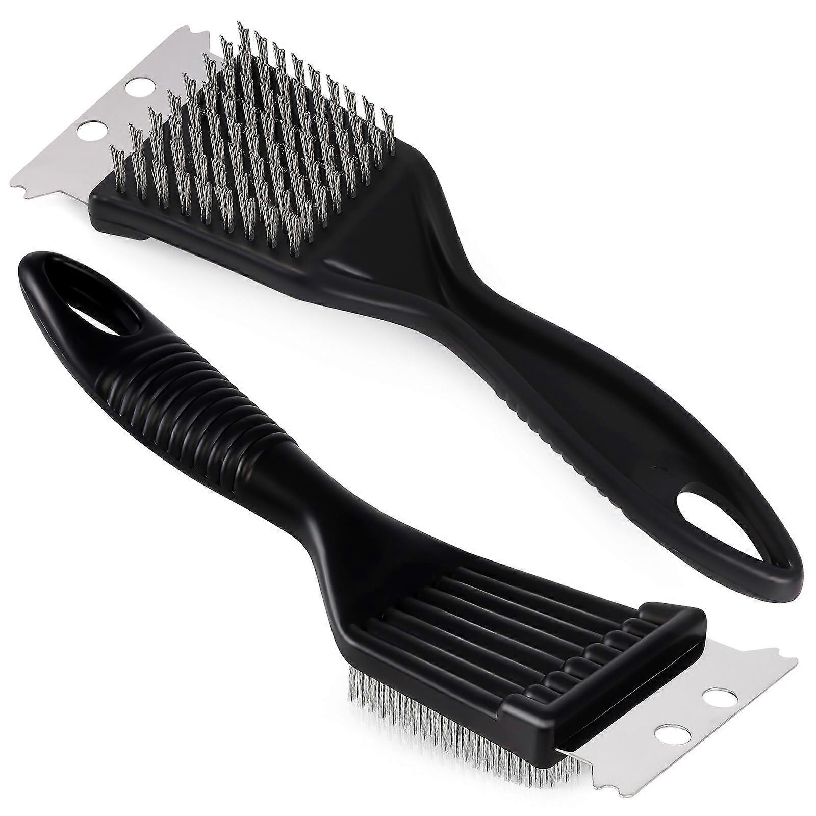 Grill Cleaning Brush, Stainless Steel Wire Brush,, 2 Pack