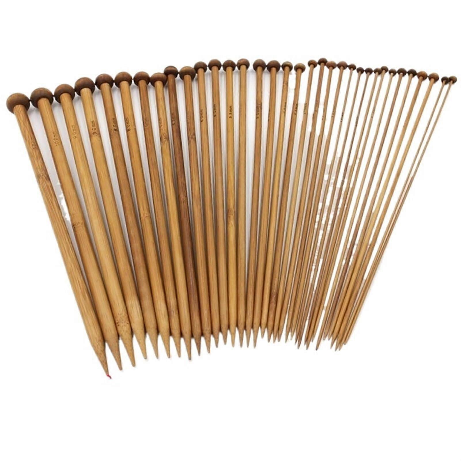 Knitting Needle Set, 36-Piece, 18 Sizes 2-10 mm, Includes Crochet Hooks, 36 cm Option, For Beginners And Pros