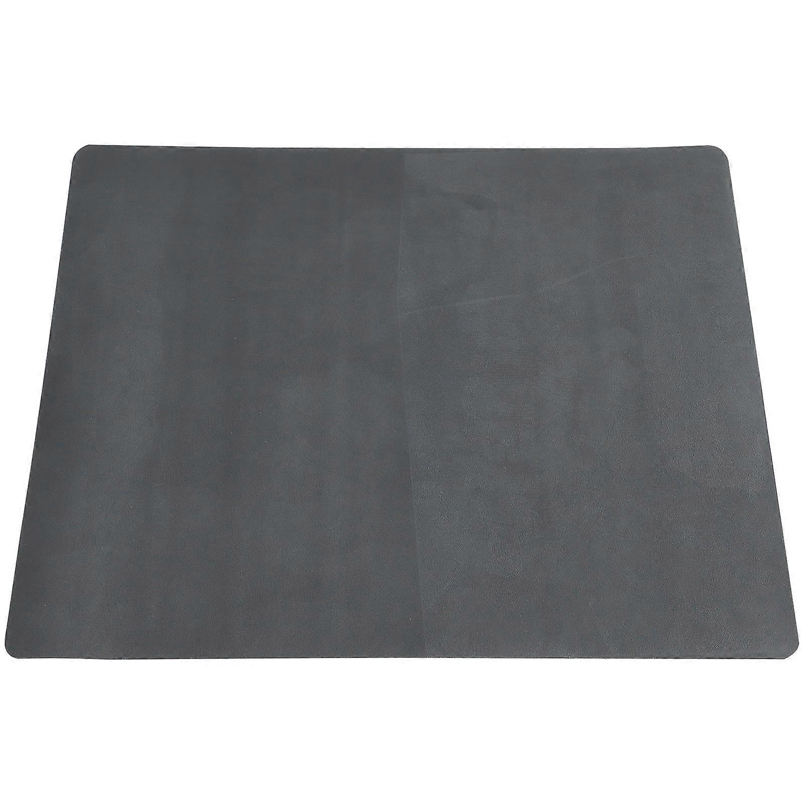 Dish Drying Mat Water Absorbent Quick-Drying Non-Slip Kitchen Use 60.00X50.00X1.00CM Black PU Leather 1Pcs