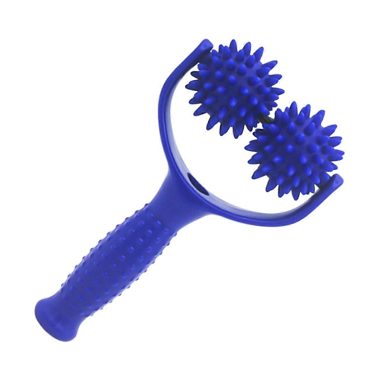 Puncture Massage Stick Leg Roller Trigger Point Neck Deep Tissue Self Massager PVC Blue