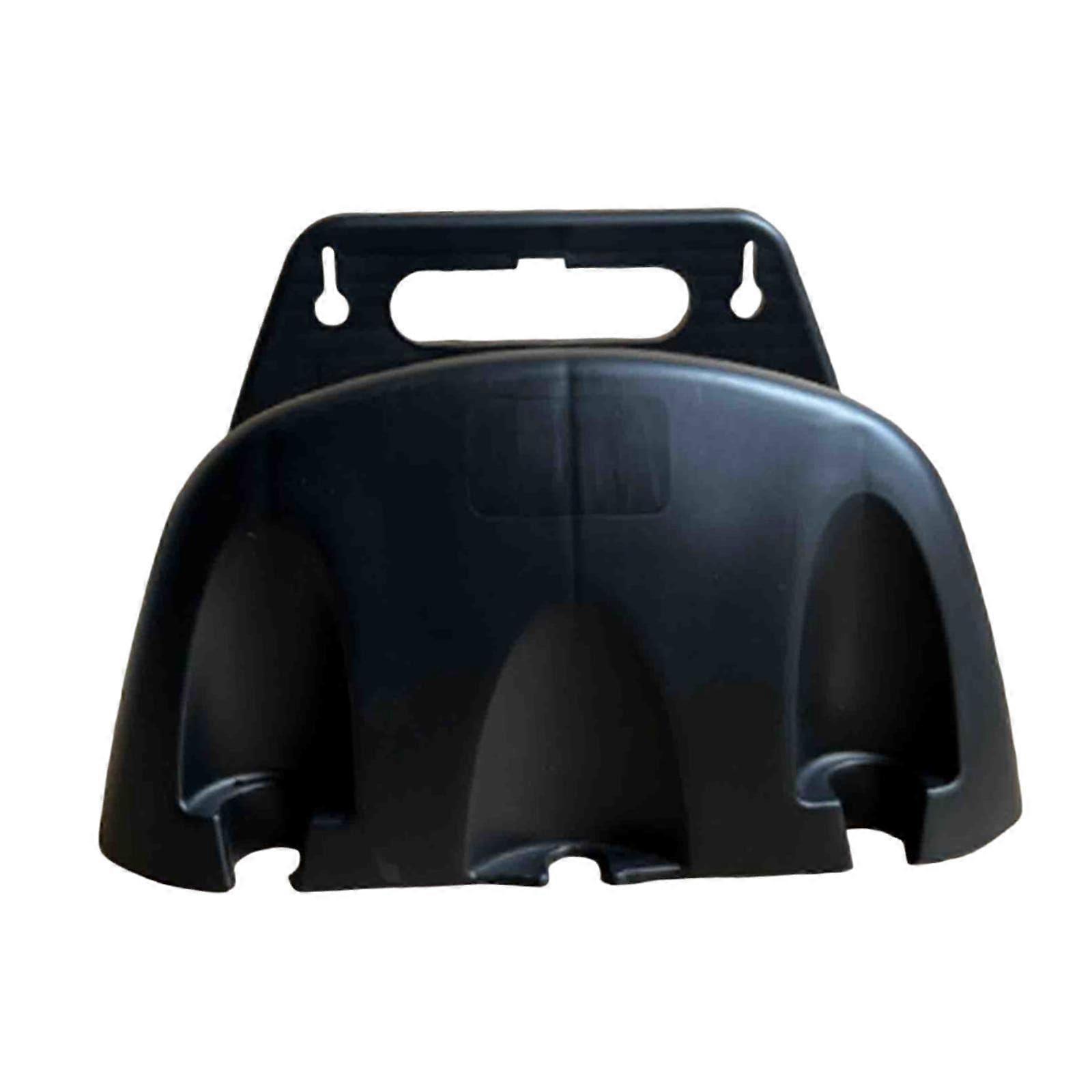 Hose holder for outdoor use for efficient irrigation solutions, black