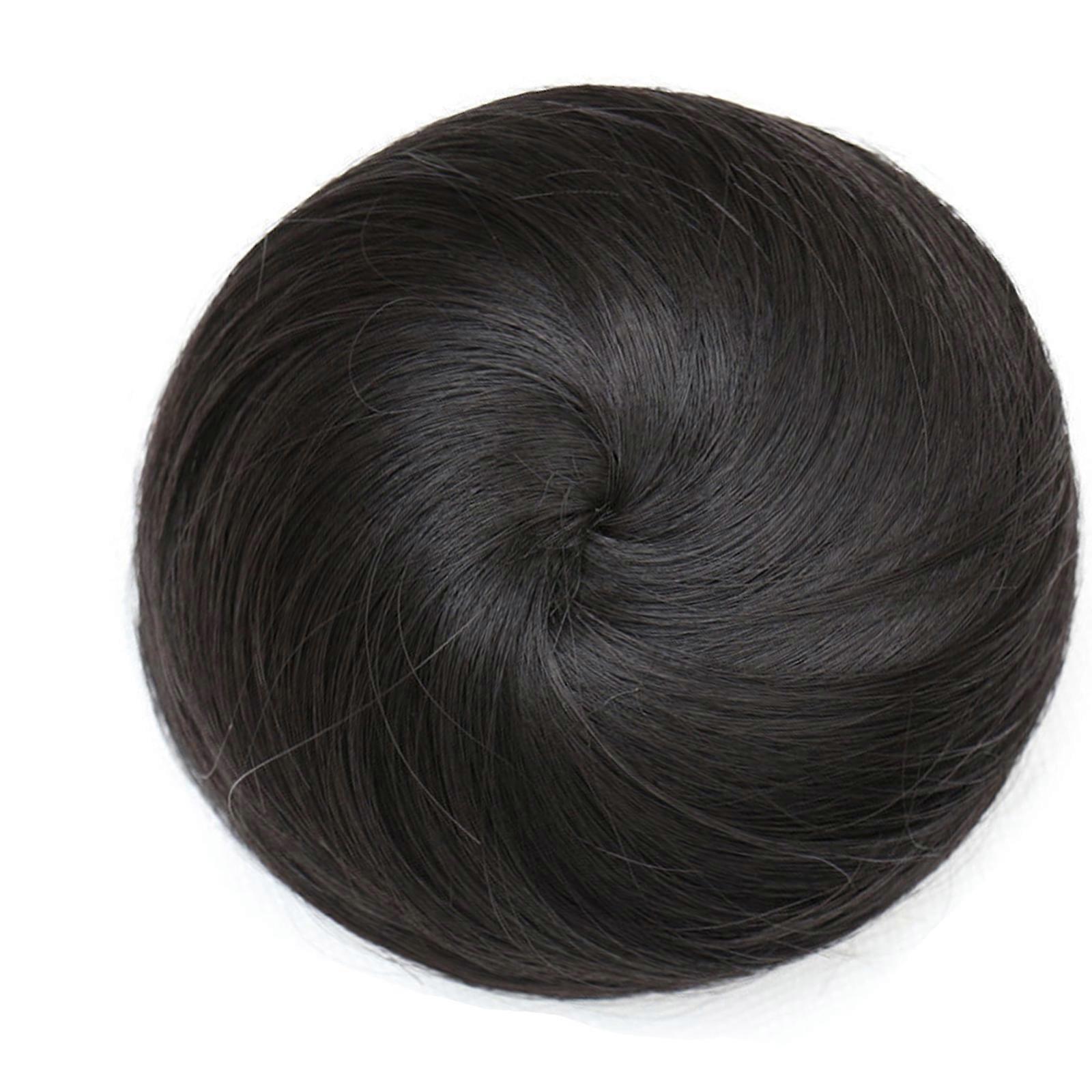 Easy Drawstring Hair Bun Maker Hairpiece Bun For Quick Voluminous Updo Styles No Skills Needed Natural Black