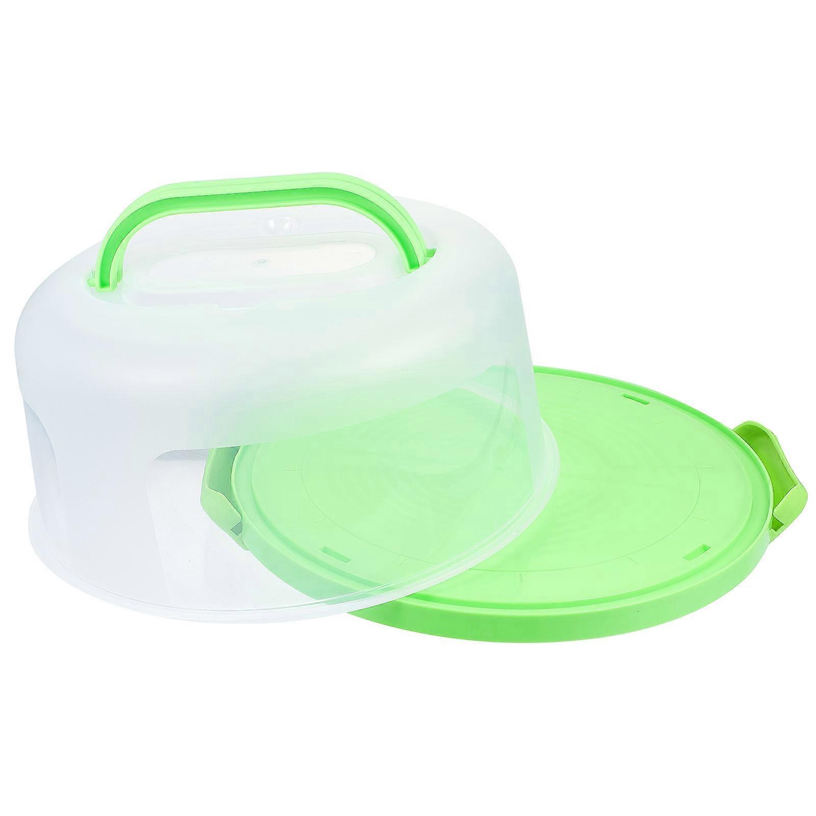 Green Plastic Box with Transparent Cover for Storage Lightweight Portable and Reusable 4.5 x 3.2 x 2.8 inches