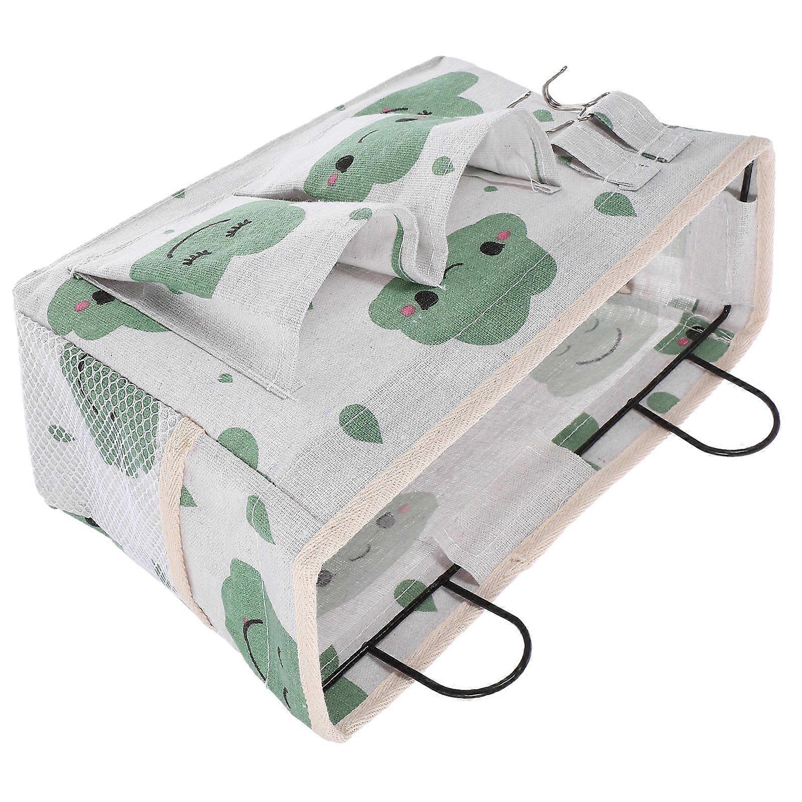 Bedside Storage Bag Bedside Hanging Organizer Student Dormitory Chair Green 30.00X18.50X10.00CM Hanging Storage 1Pc