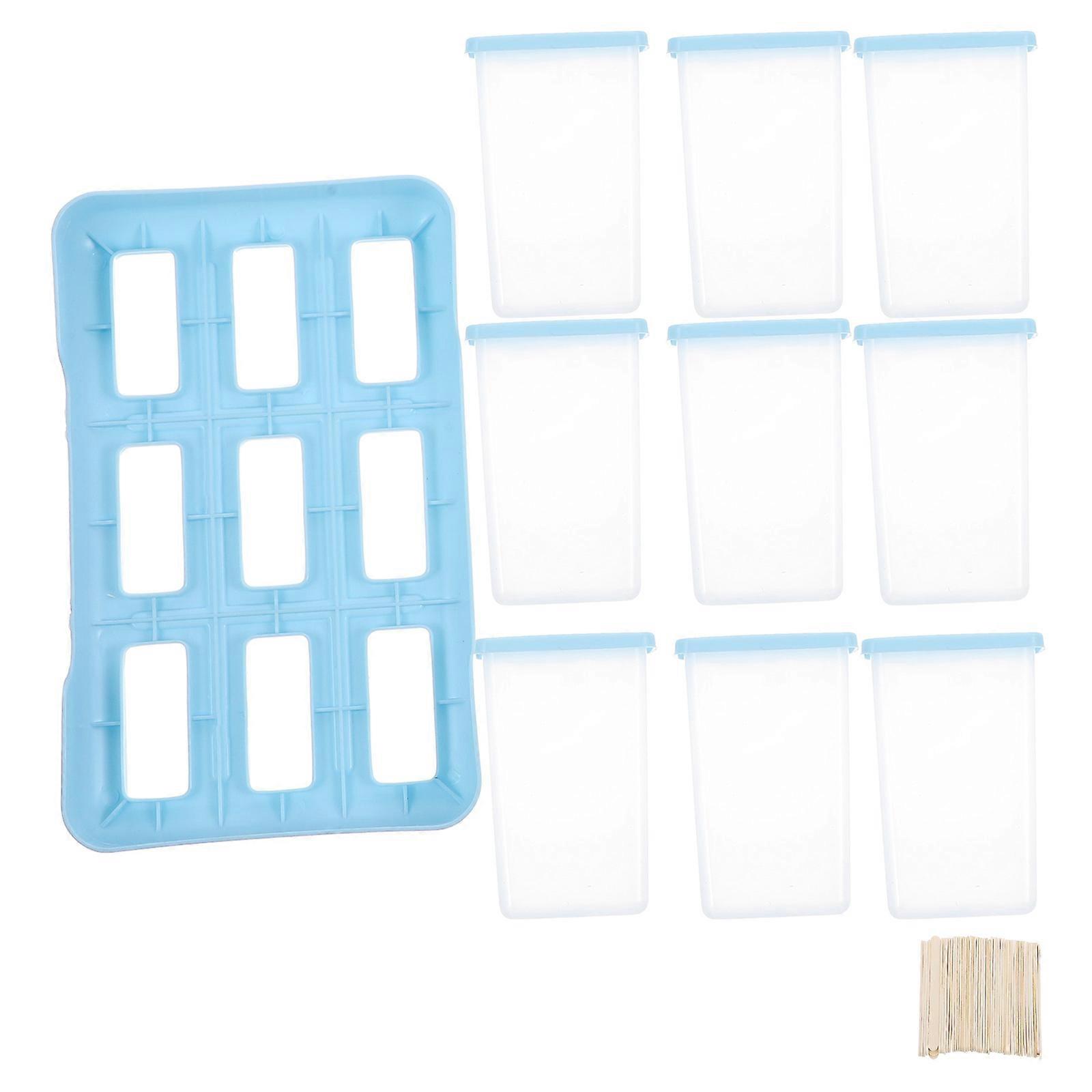 Ice Cream Maker Mold Kitchen Tools Summer Use Sky-Blue 20.3X13X12.5CM Ice Cream Making 1 Set