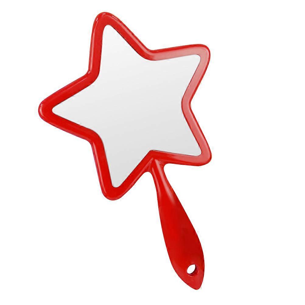 Elegant Portable 5 Pointed Star Handle Makeup Mirror for Women – Lightweight Handheld Cosmetic Mirror for Travel & Daily Use