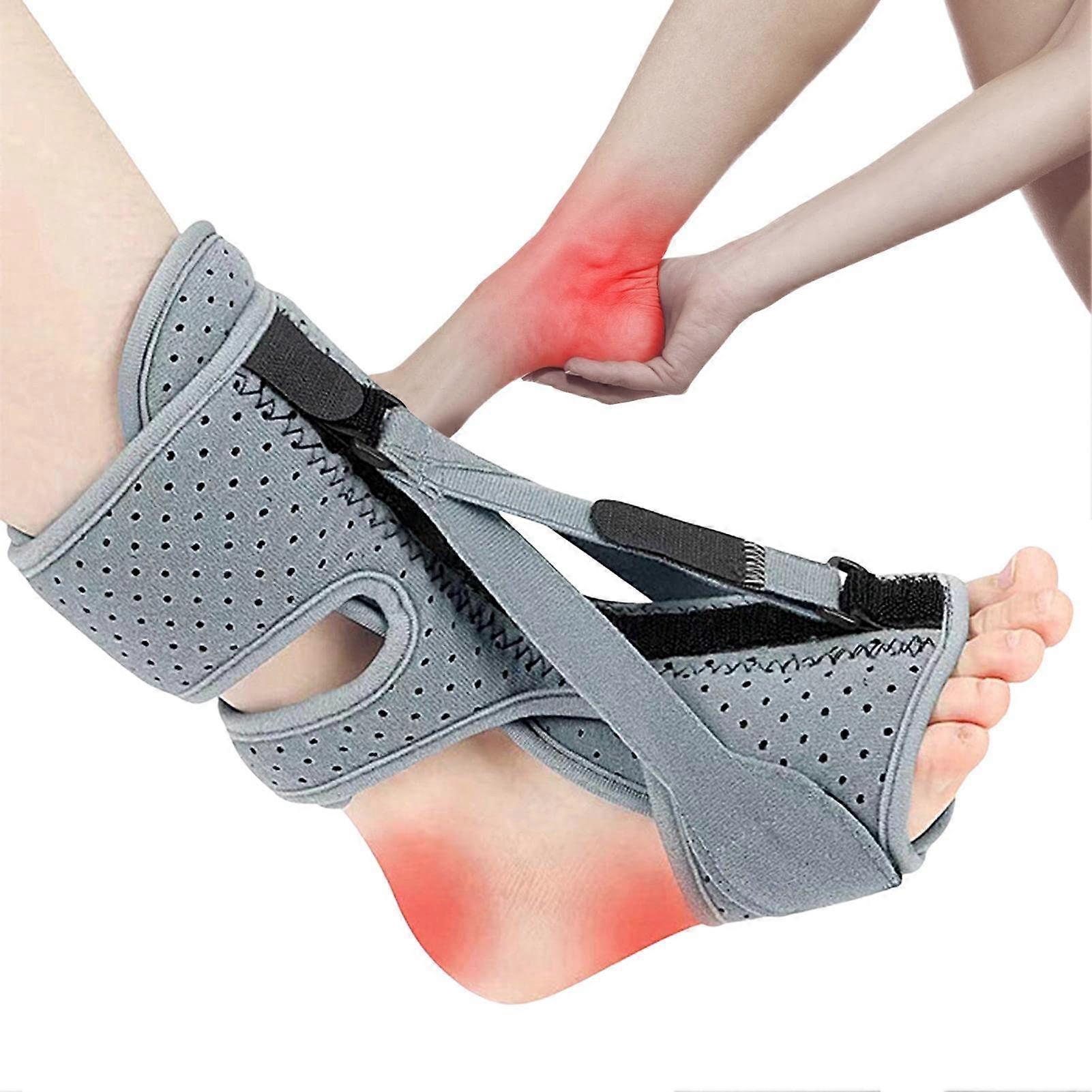 Plantar Fascia Night Splint with 3 Adjustable Straps for Relief