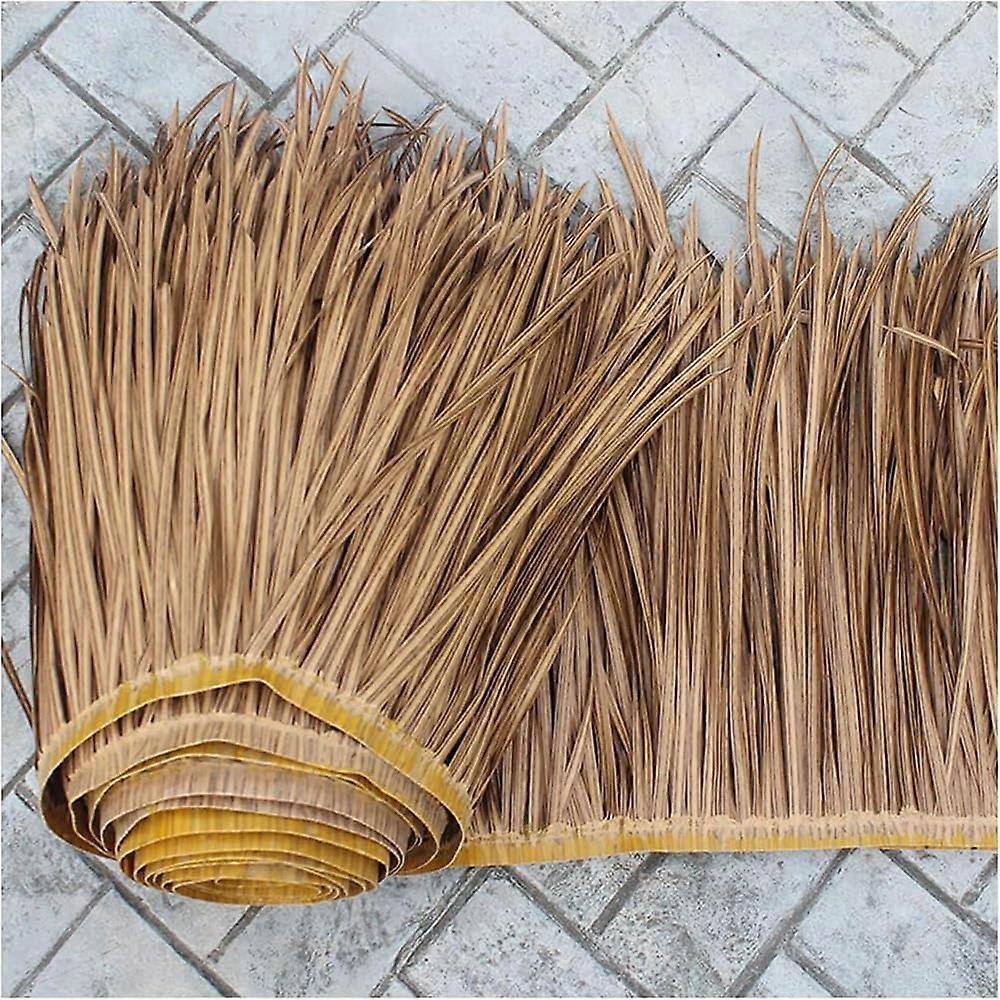 Palm Straw Mexican Hut Roof - 8m Synthetic Palm Thatch Roofing Panels, Fireproof Artificial Thatch for Gazebo