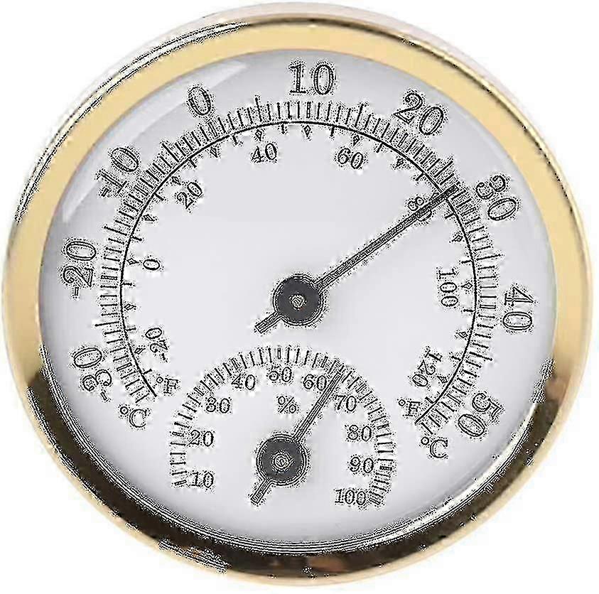 Indoor Analog Thermometer Hygrometer Humidity Temperature Display 58mm Household