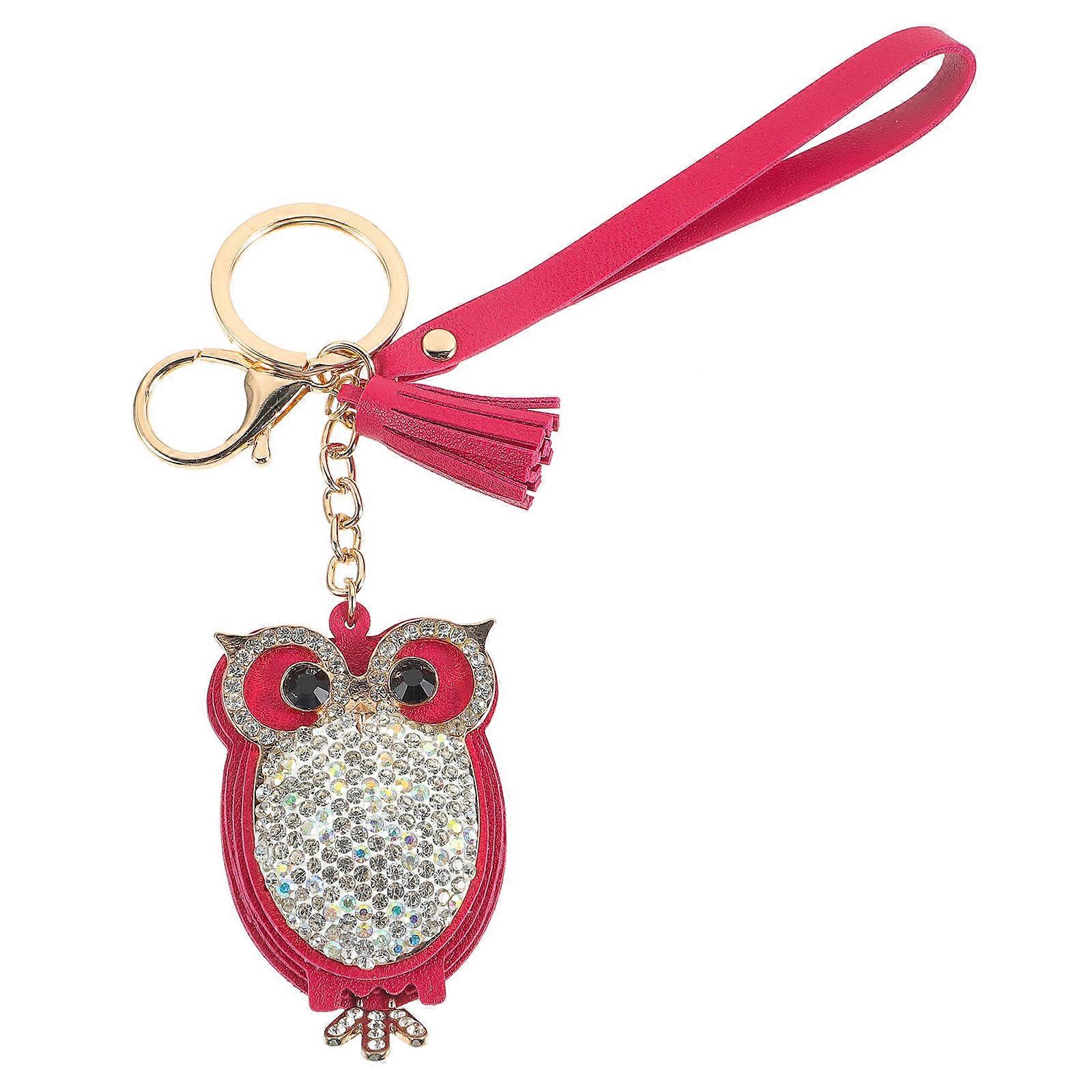 Multipurpose Owl Bag Keychain Alloy Material Handbag Charm Daily Use 1Pc