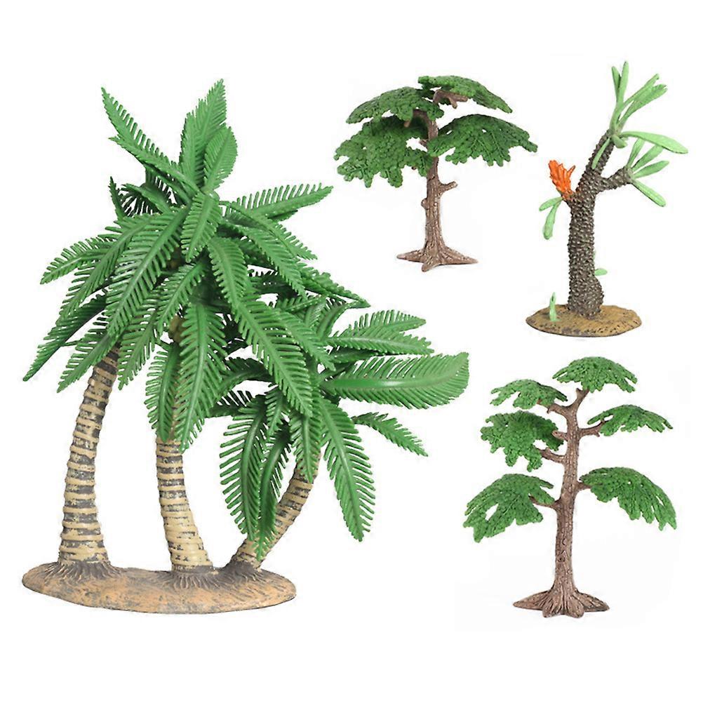 Simulation Tree Decoration Green Model Trees Non-Toxic Plastic Diy Craft Project Home Garden Accessory 15Set