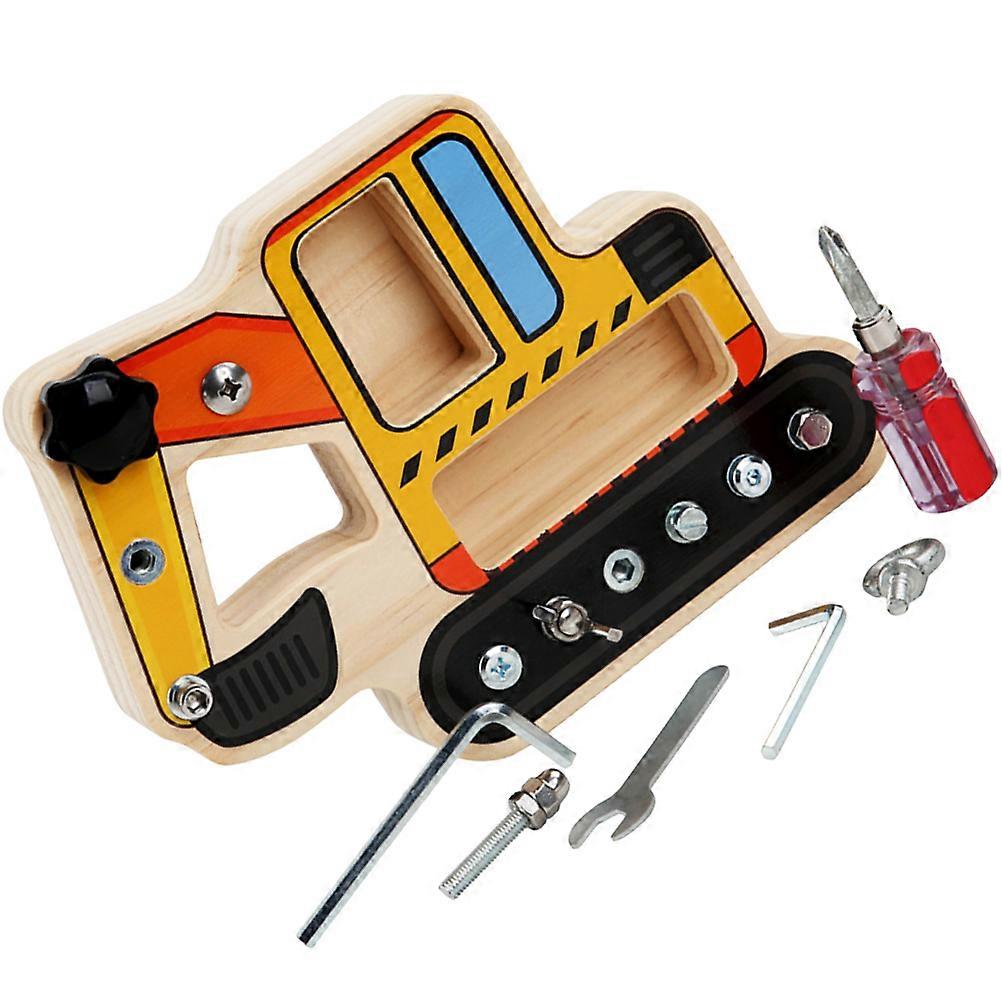 1 Set of Interactive Screwdriver Board Children Toy Skill Training Assorted Color Problem Solving