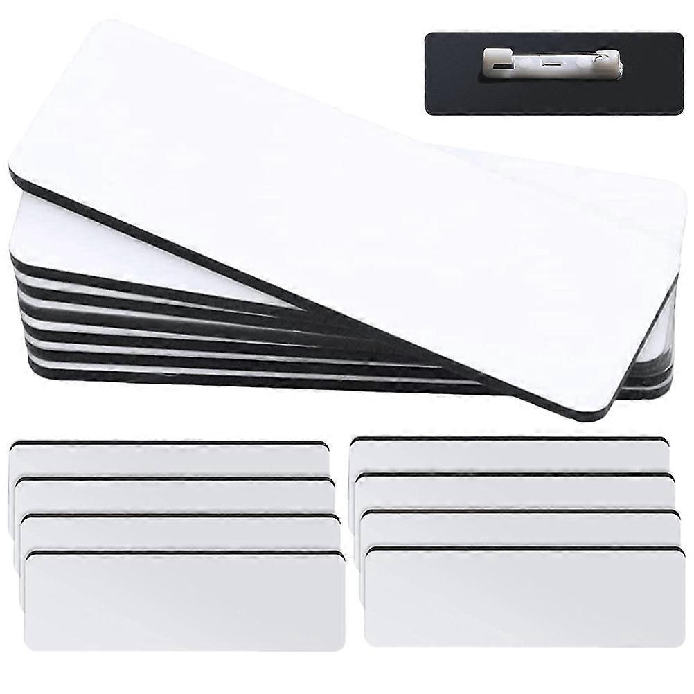 Blank Name Badges Pin Simple Design For Schools 16Pcs Density Board