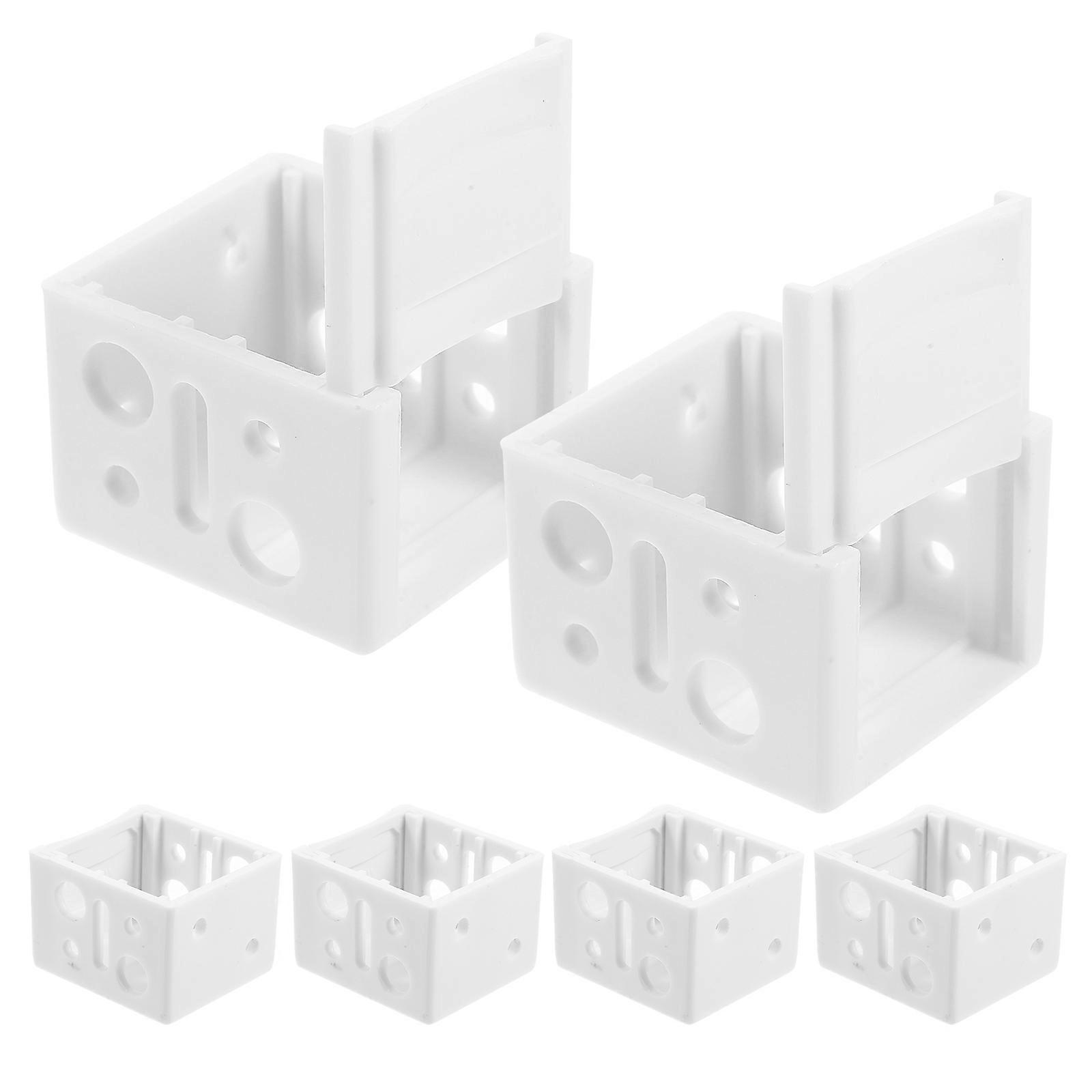 White ABS Mini Blind Brackets for Window 1 inch