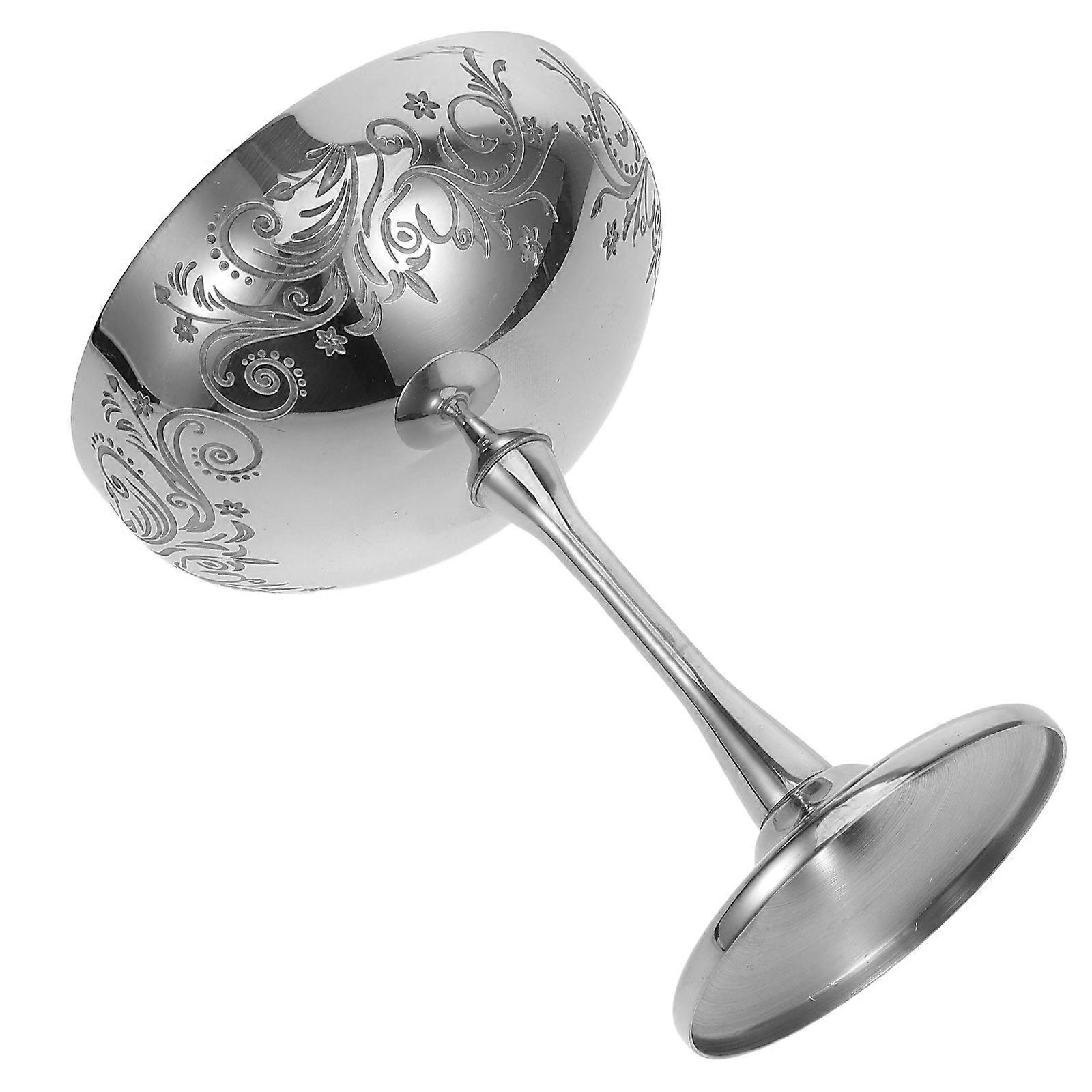 Silver Stainless Steel Dessert Cup for Storage Reusable and Practical Suitable Capacity