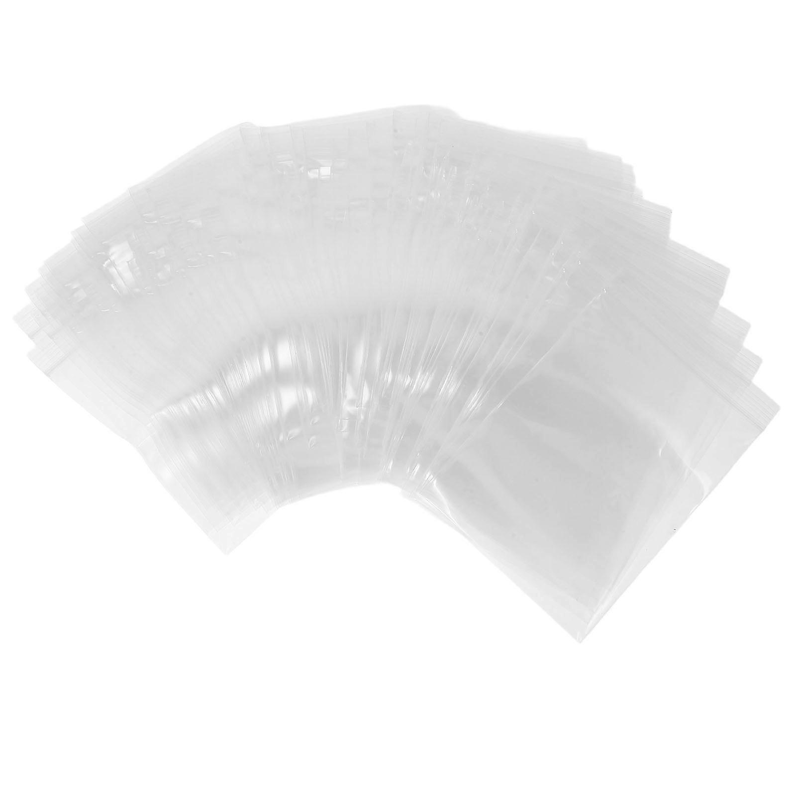 Clear Self Sealing PE Bag for Home Use Versatile Food Packaging White 200pcs Small Size