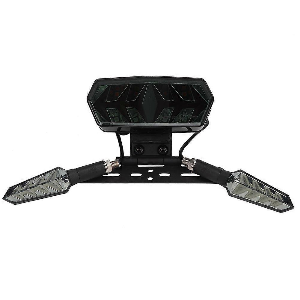 LED tail light for motorcycle with turn signal and brake light