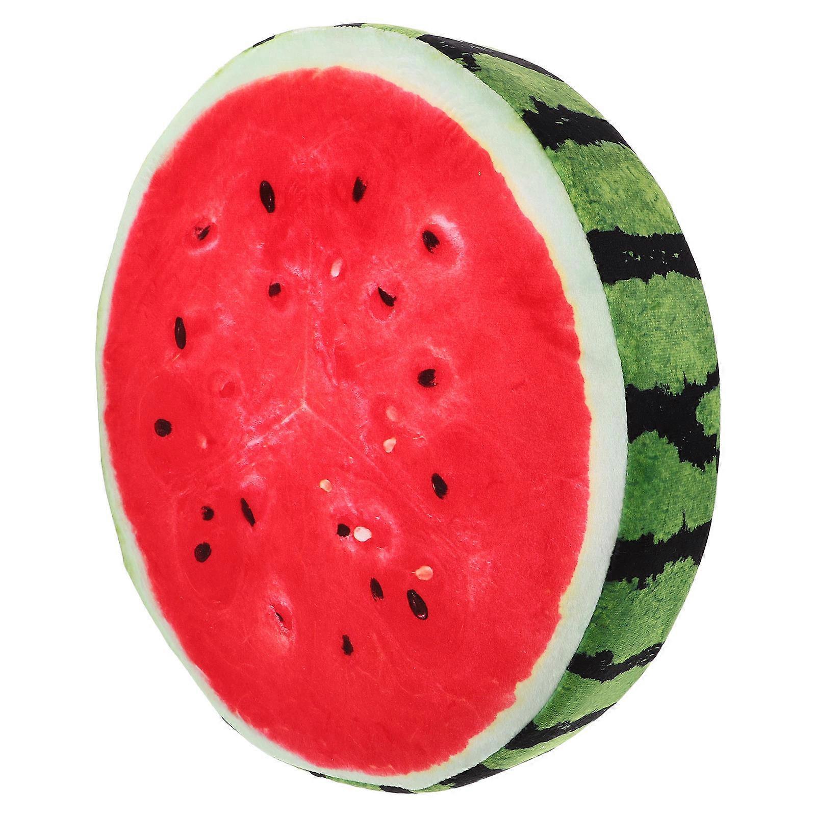 Watermelon Shaped Plush Throw Pillow with Removable Cover – Soft Fruit Cushion for Sofa, Bed, or Chair – Home Decor Accent for Relaxing and Lounging