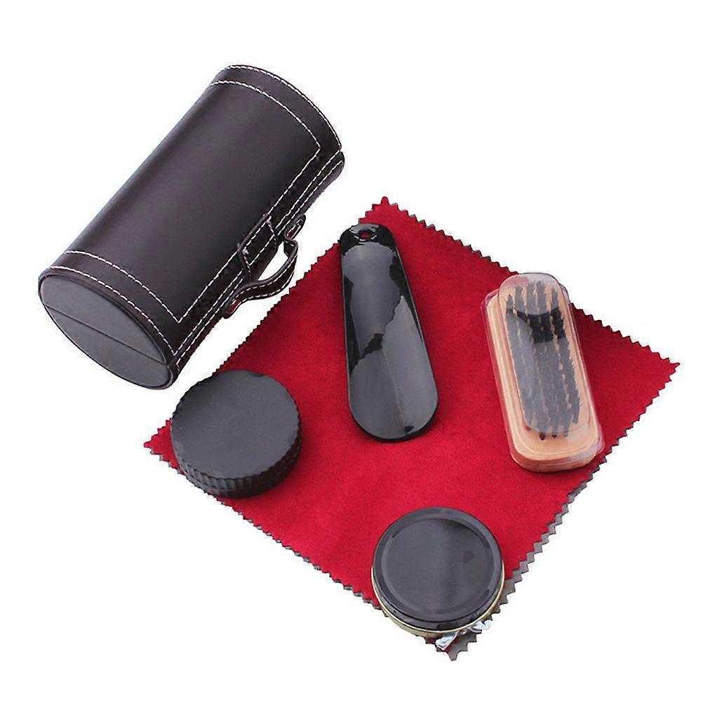 Care Kit Compact Design Shoe Cleaning Portable For Travel Business Trip Men 1Set