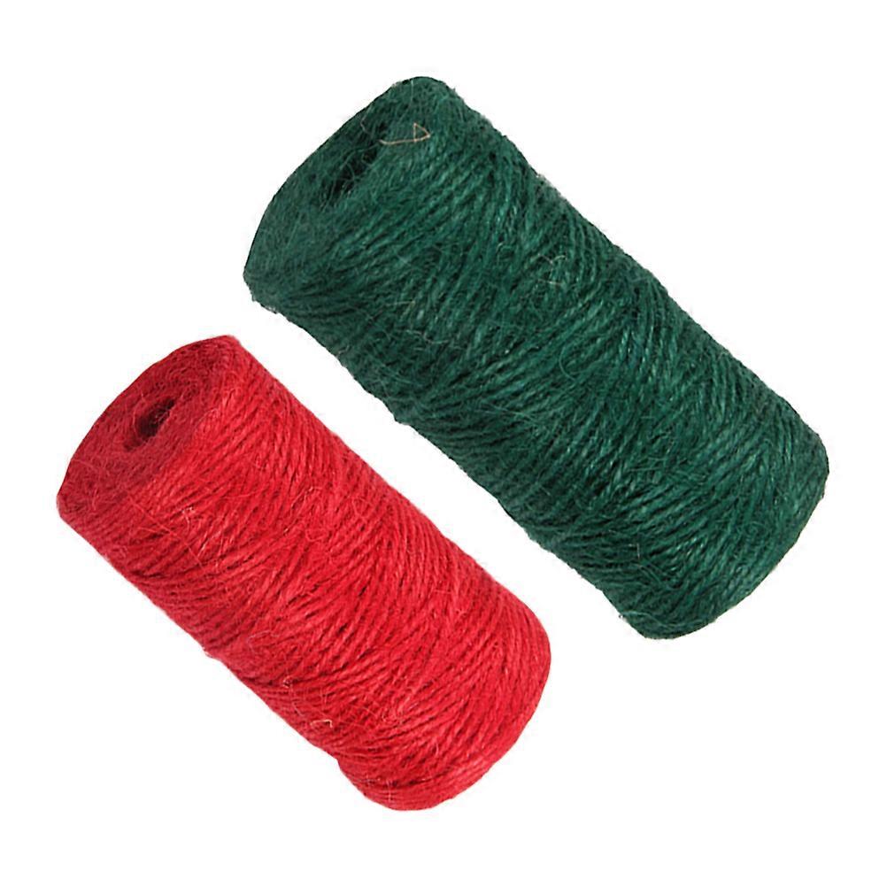 Cotton Rope for Decor Assorted and Durable for Use in DIY Crafts Gift Wrapping 50m Red 100m Dark Green