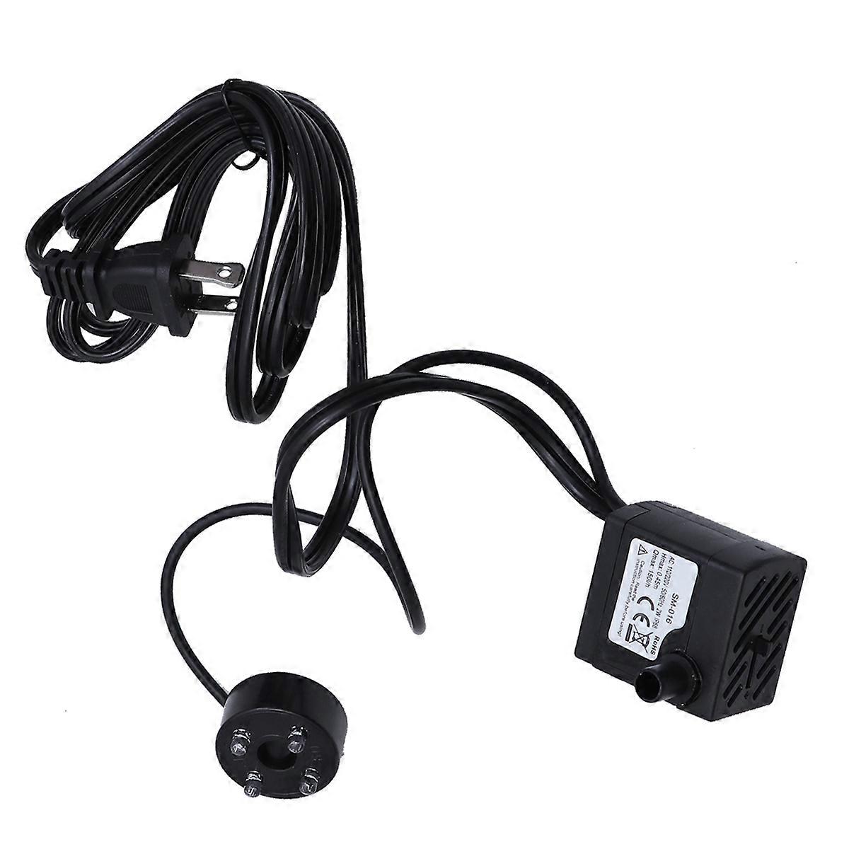 Aquarium Fish Tank Submersible Water Pump For Hydroponic Systems In Black With Filtration Feature 1Set
