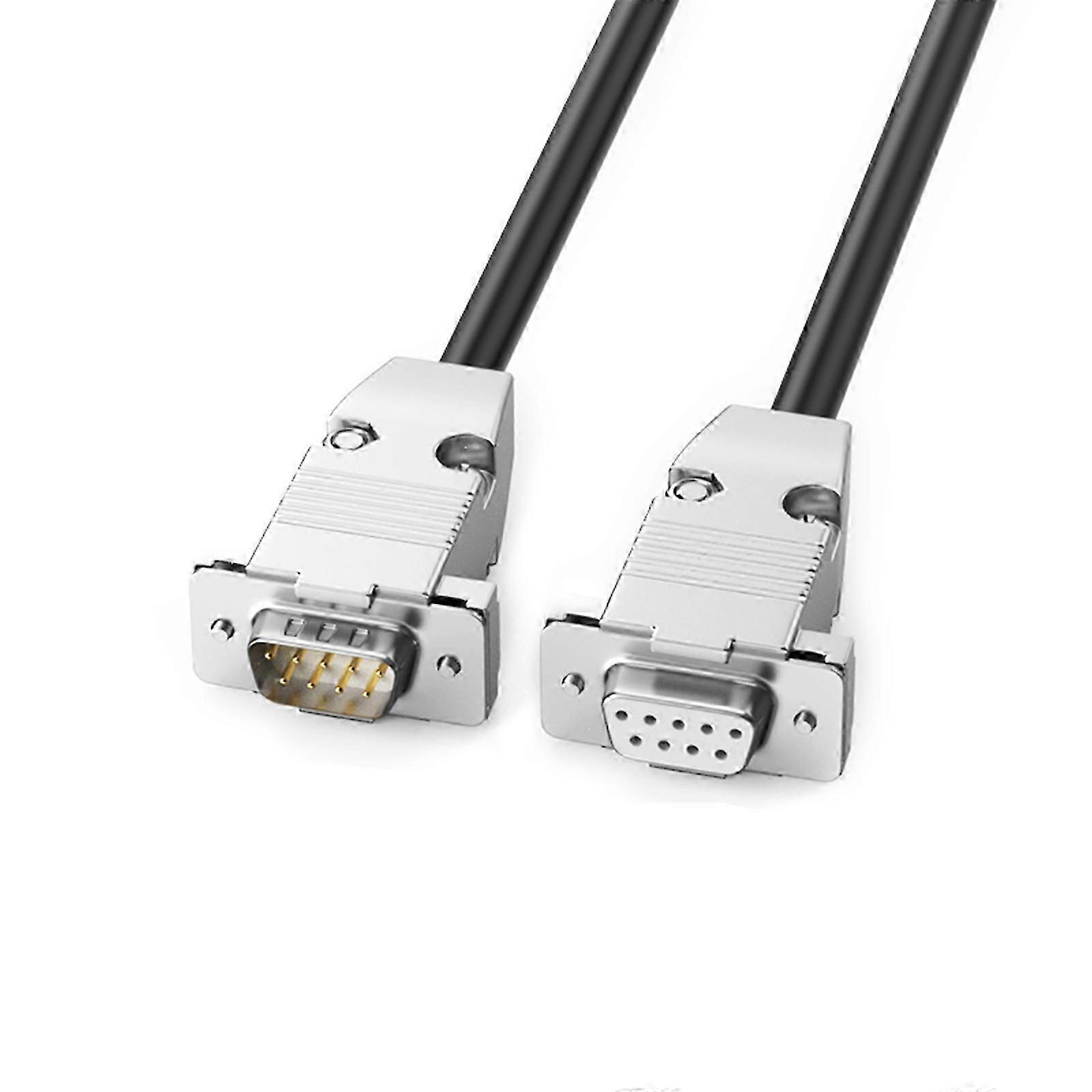50cm-30m DB9 RS232 Serial Extension Cable Wire Crossover Data Cord in Multiple Lengths for Industrial Instrument, PC