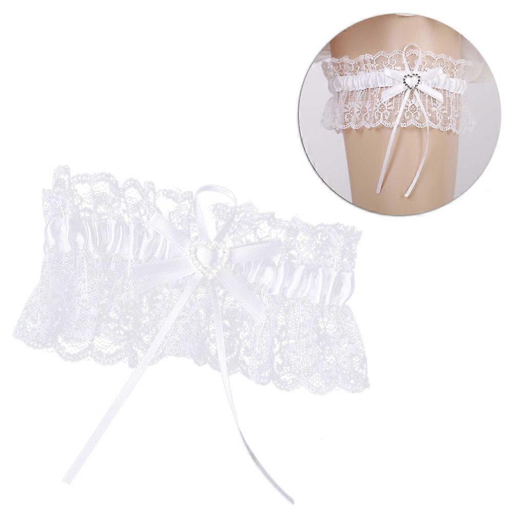 Wedding Garters For Bride Garter White Elegant Decor 1Pack