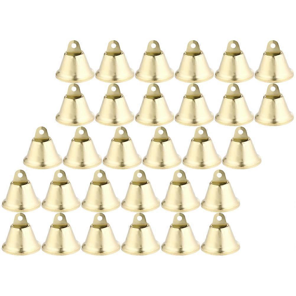 200Pcs Small Vintage Bell Pendants Perfect For Christmas Party Decorations And DIY Home Crafting In Iron Material