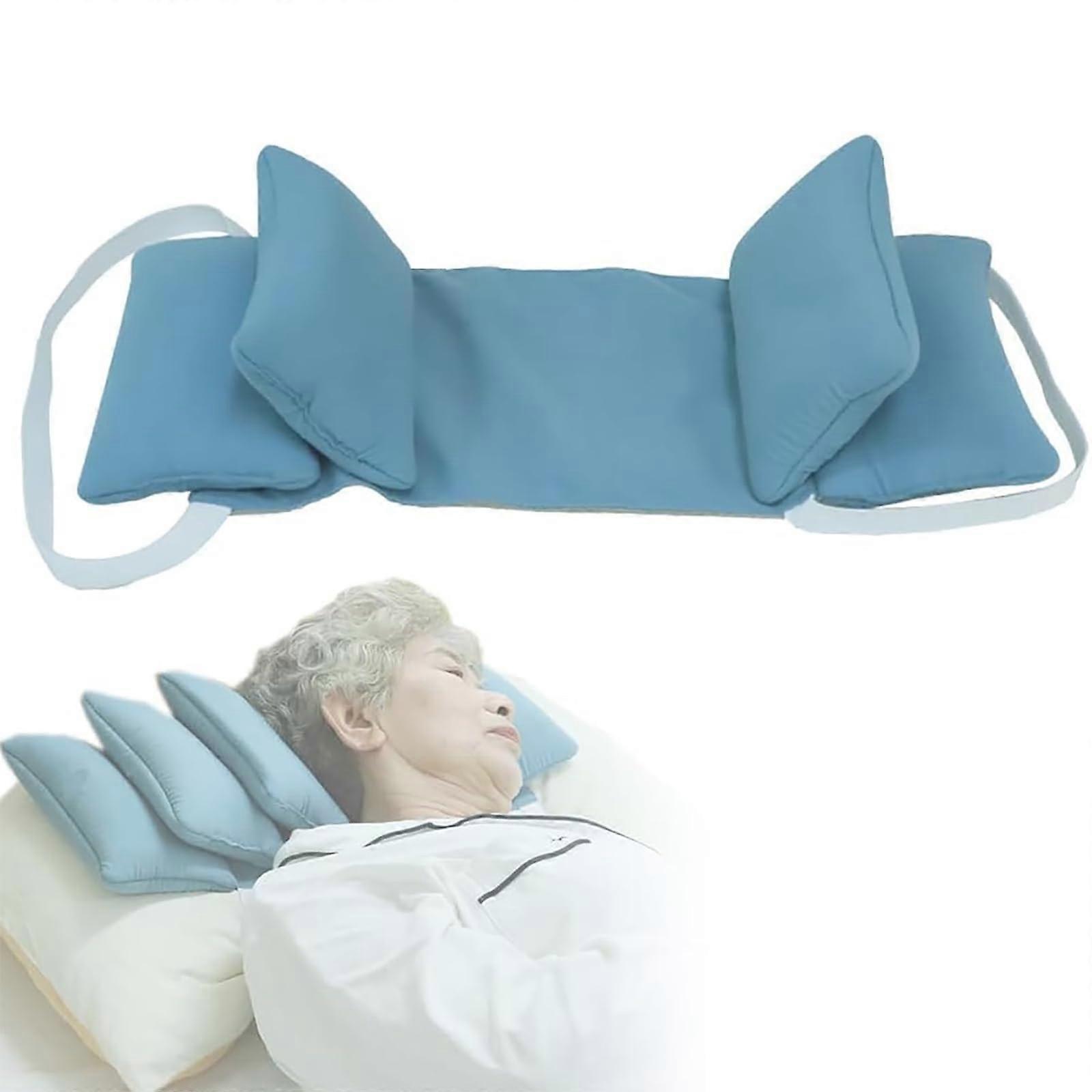 Cervical Wedge Stabilizer Pillow - Adjustable 3-Pc Neck Support For Lateral Align & Airway Patency, Daycare & Home Care