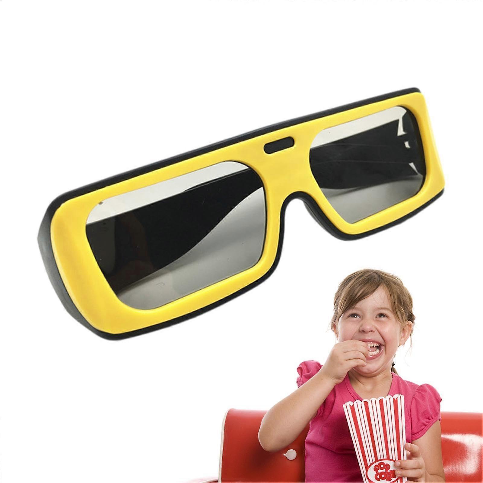 3D Film Glasses, 3D Glasses for Movies at Home, Passive Polarized Viewing Glasses, NonReusable Theater Accessories, Ultra Light Video Display