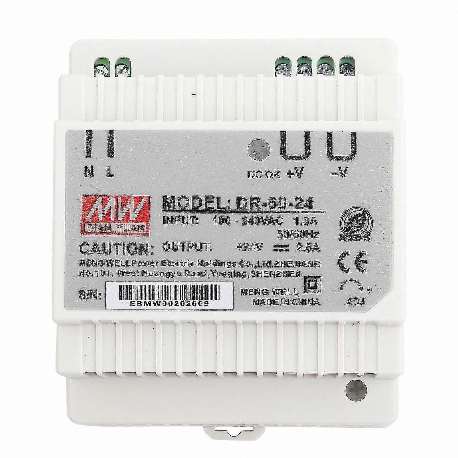 DR-60-24 60W Single Output 24V Din Rail Power Supply AC/DC Switching Power Supply