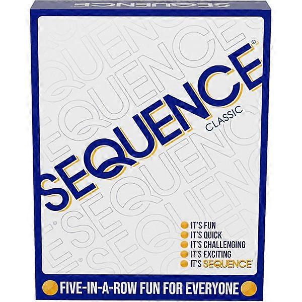Sequence - Original Sequenzspiel mit parallelen Feldern, Karten und Markern (Verpackung kann variieren) weiß, 10,3 x 8,1 x 2,3