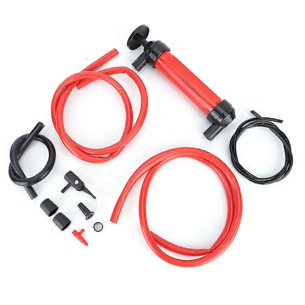 Hand air pump for liquid transfer and oil extraction