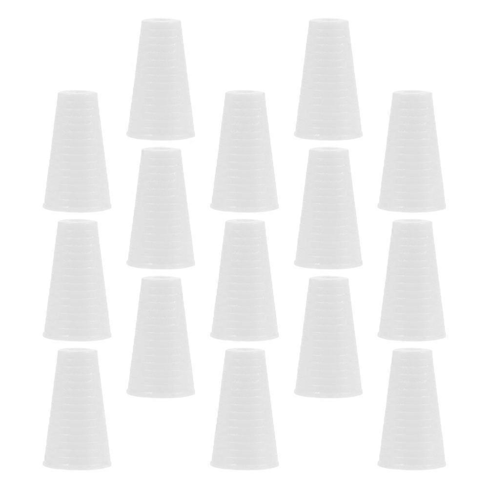 White Plastic Cord Tassel Knobs for Window Blinds and Home Decor Accessories 30 Pieces