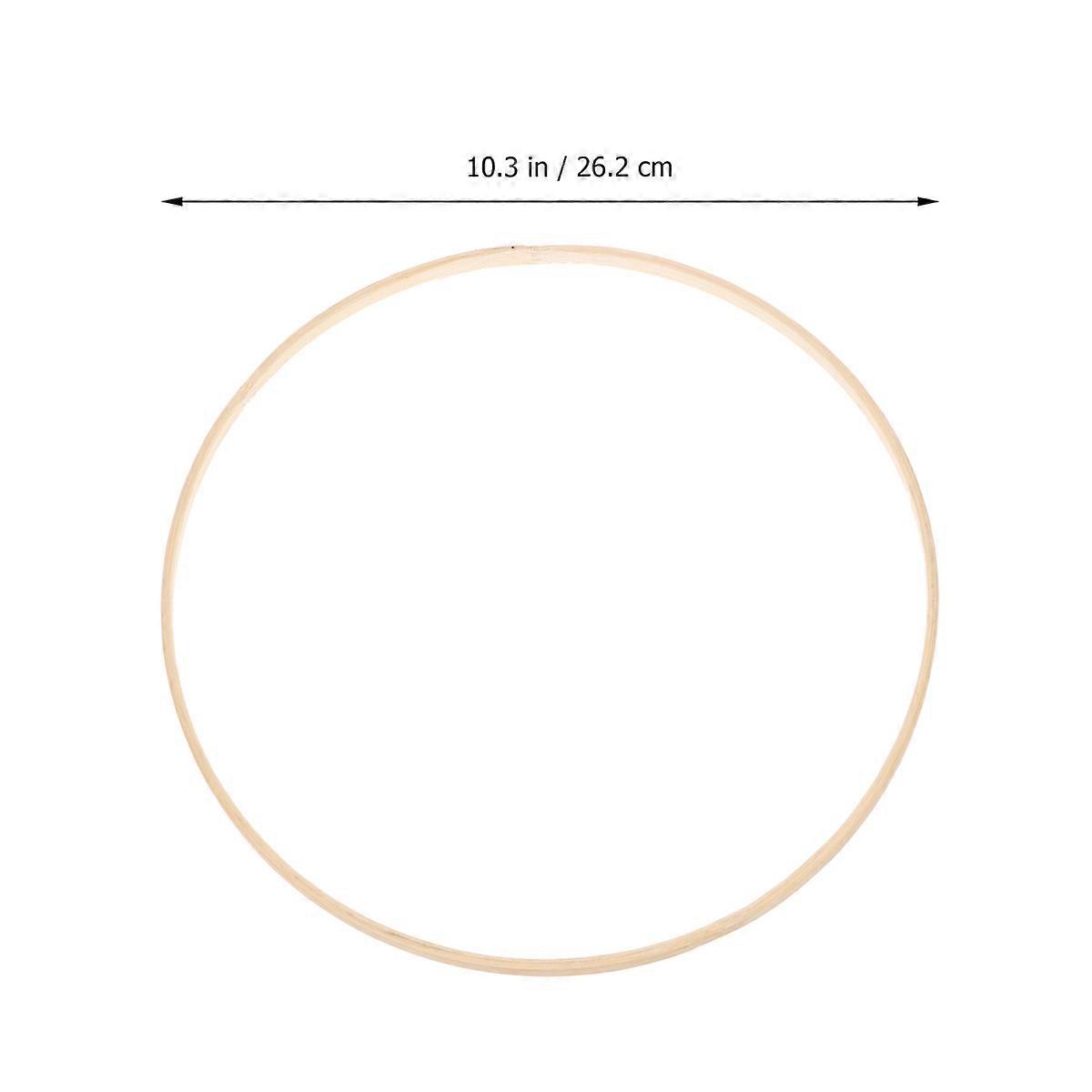 Bamboo DIY Embroidery Hoop for Embroidery Beige Manual Tool