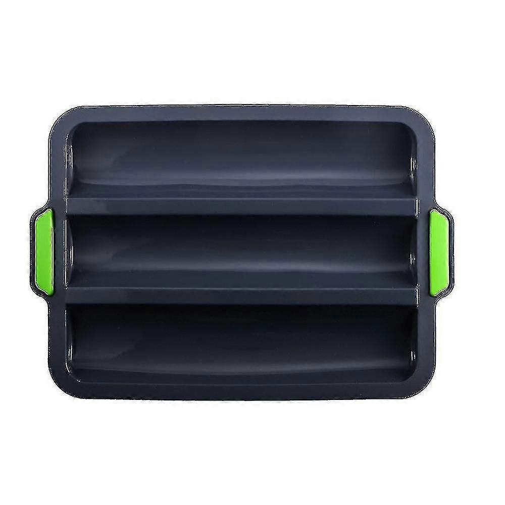 3-Wave Silicone Baguette Pan for French Bread