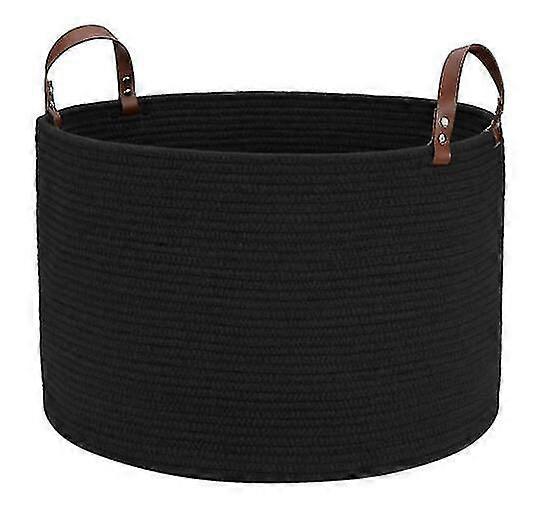 Stor bomullstaukurv, ekstra store vevde kurver til oppbevaring