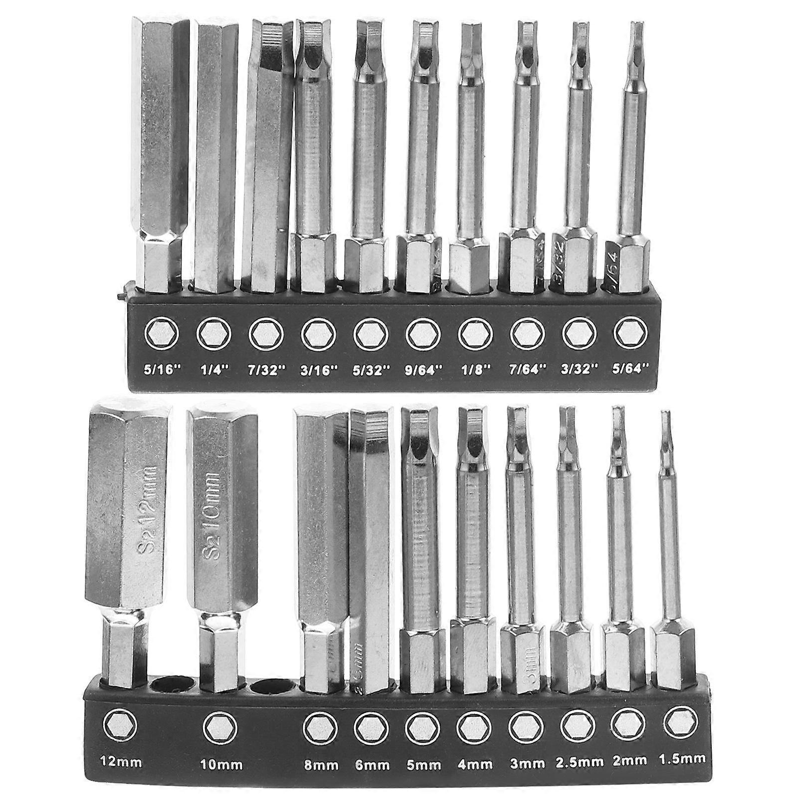Hexagonal Steel Drill Bit Set with Magnetic Screwdriver – Rust Resistant, Multifunctional for DIY and Professional Use
