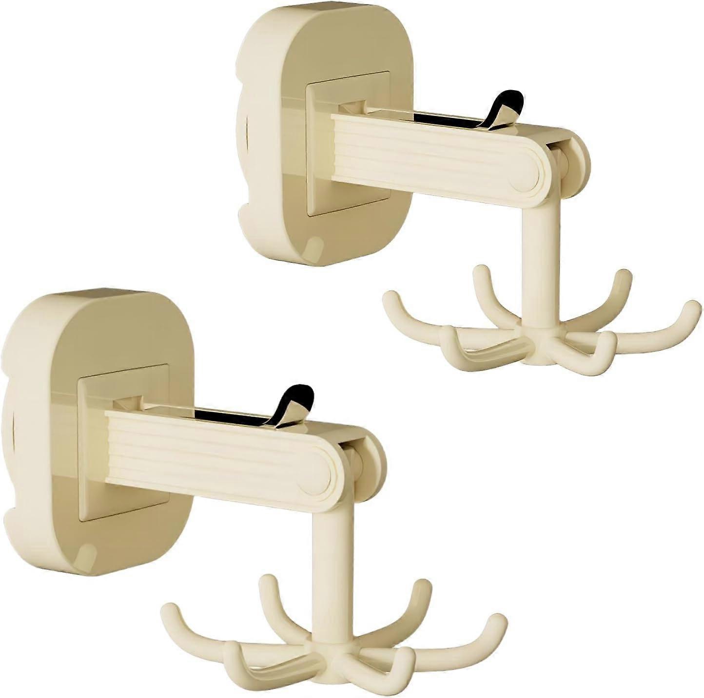 2-Pack Kitchen Utensil Hook Wall Mounted Cutlery Rack 360° Rotating