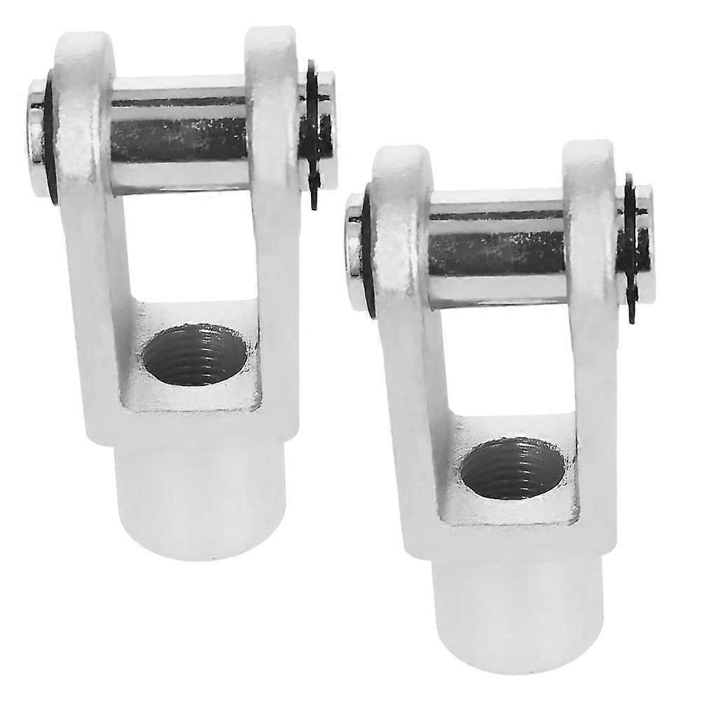 Y Joint Pneumatic 2Pcs Air Cylinder Rod Clevis Connectors For Industrial Automatic Apparatus Silver Color Transmission Of Static Forces