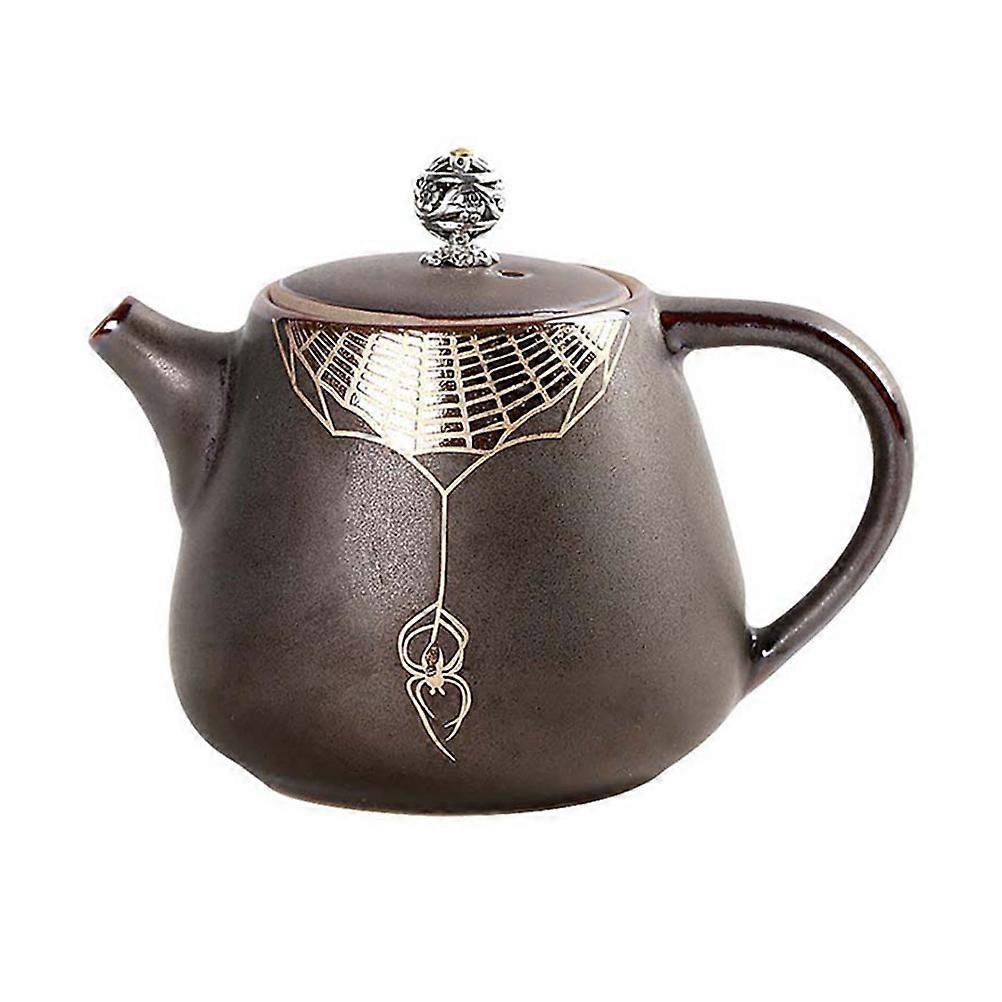 Practical Japanese Teapot Ceramic Kettle For Mental 280Ml Coffee Color 1Pc