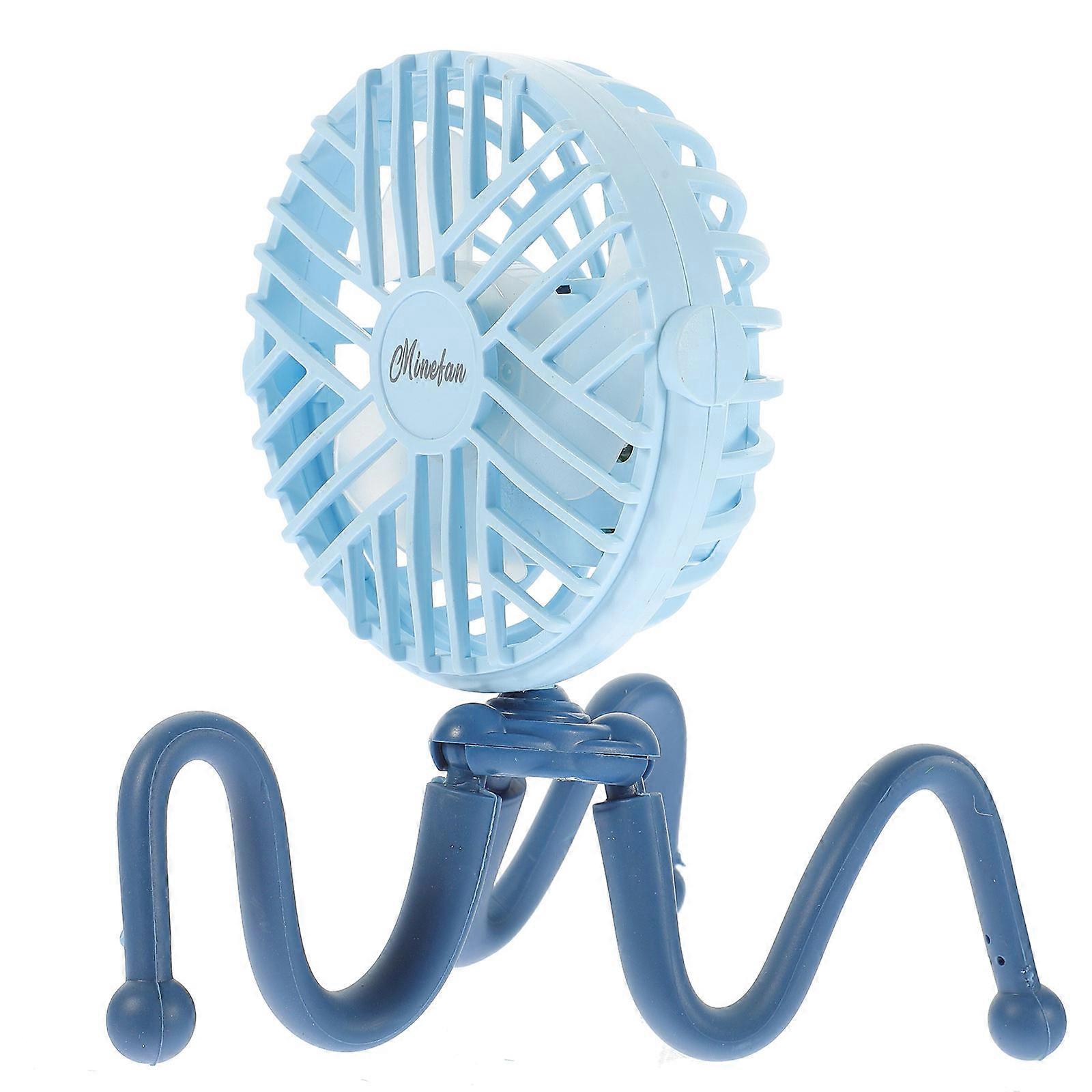 Mini Fan With Flexible Legs 1Set USB Charging Portable Fan For Baby Stroller During Trips