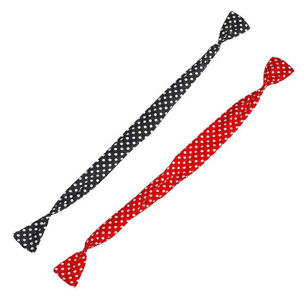 Elastic Headbands For Girls 2Pcs Dot Headbands Comfortable Usage Suitable For Face Washing And Shower