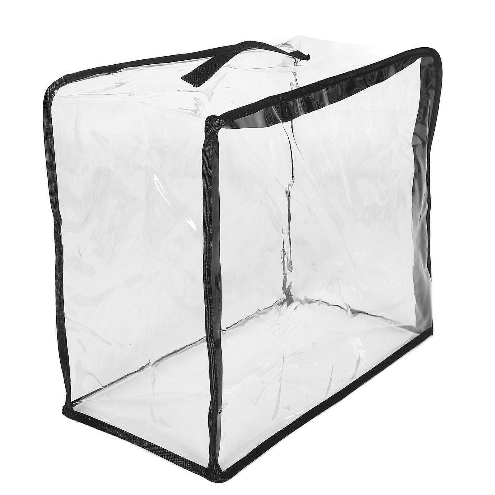Clear PVC Storage Bag with Handle Extra Large Organizer for Playroom or Nursery Stylish & Modern Design for Puzzles & Toys Organization